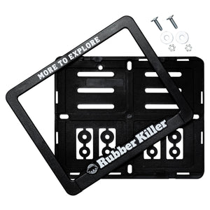 RUBBER KILLER MOTORCYCLE LICENSE PLATE FRAME